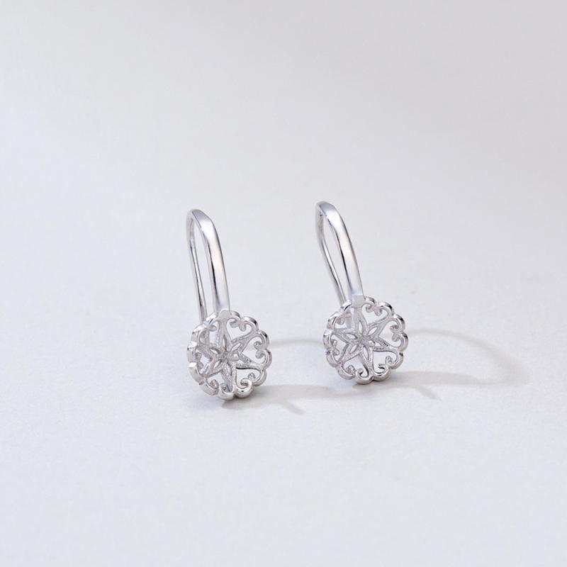 ピアス レディース S925純銀製ピアスフック 接着パール丸玉用 DIYハンドメイド素材 上品なデザイン 精巧 おしゃれ オフィス 通勤 大人カジュアル シルバーカラー