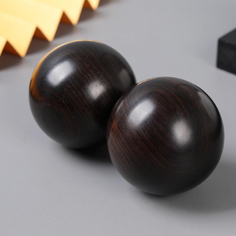 健康ボール 高齢者 シニア向け 紫檀 紅木 無垢材 木製 ハンドボール リハビリ トレーニング 握力強化 エクササイズ 機能回復 脳トレ ギフト