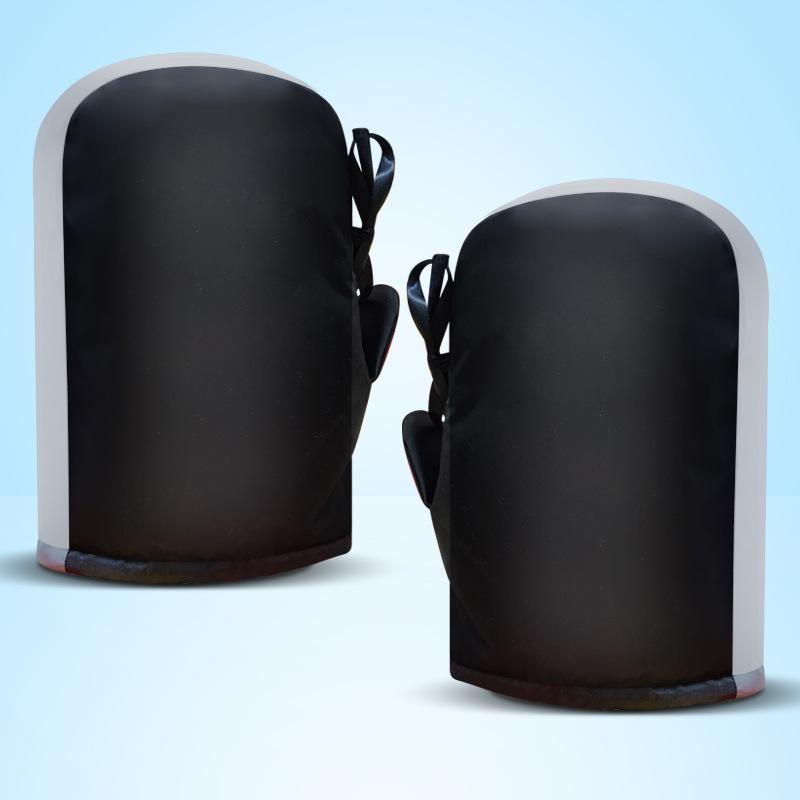 バイクハンドルカバー 男女兼用 防水 防寒 防風 保温 裏起毛 冬用 極厚 電動バイク 電動自転車 折りた..