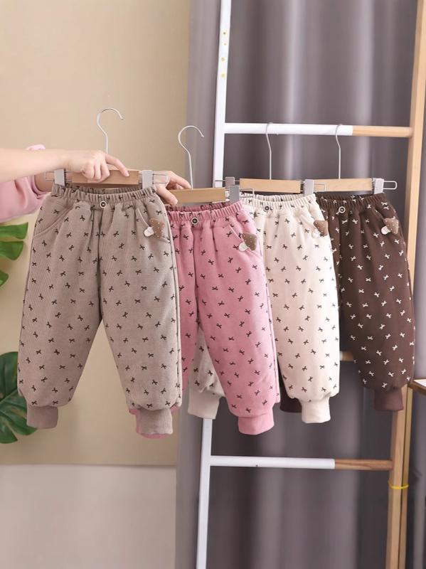 パンツ キッズ ベビー 中綿入り 厚手 三層キルティング 暖かい 保温性抜群 綿混 ソフト素材 ゴムウエス..