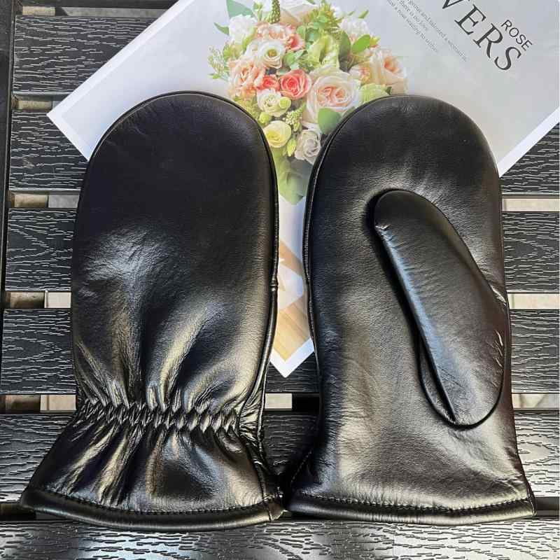 手袋 メンズ 男性用 防寒 保温 厚手 裏起毛 ボア 羊革 シープスキン グローブ アウトドア 屋外 スポーツ 通勤 通学 秋冬 シンプル ベーシック フリーサイズ