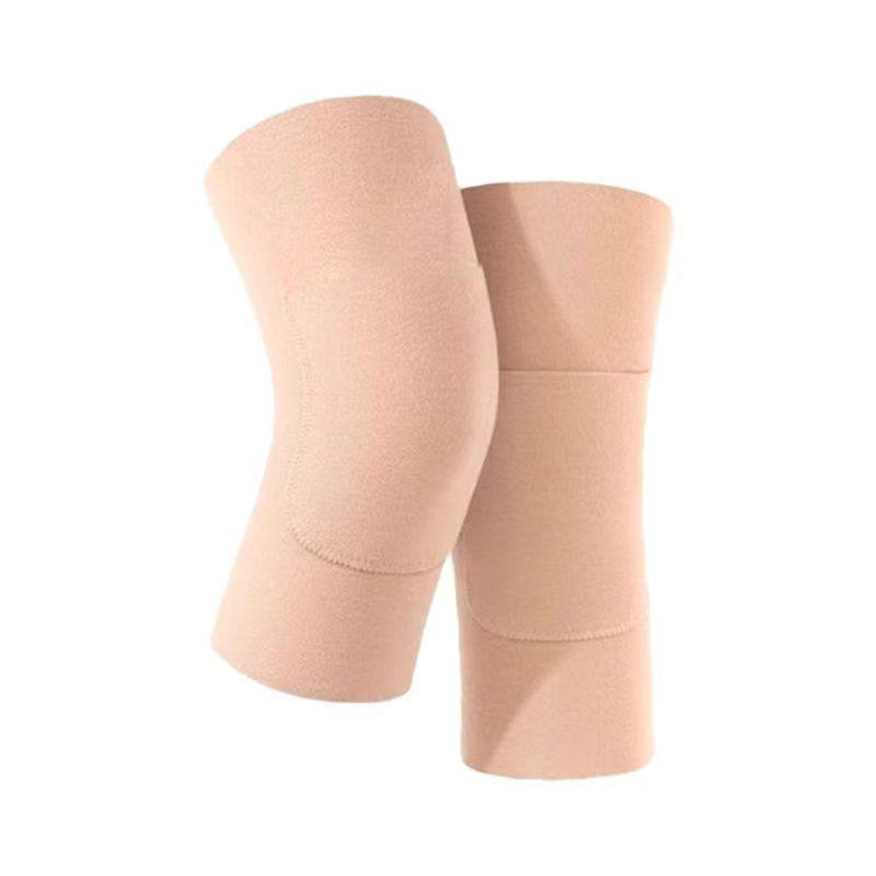 膝サポーター メンズ レディース ポケット付き 高機能 発熱 徳絨素材 関節サポート 保温 防寒 冷え対策 秋冬用 ブラック 大きいサイズ対応(x2)