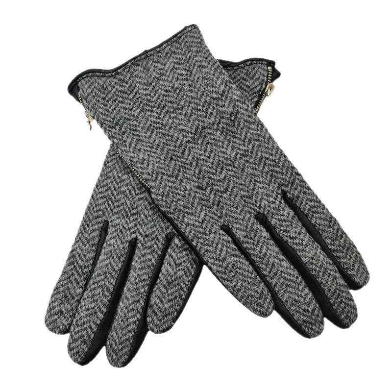 手袋 レディース 本革 羊革 防寒 保温性 指あり アウトドア 運転 ドライブ サイクリング 自転車 冬用 グローブ ファッション 通勤 通学 女性用 グレー