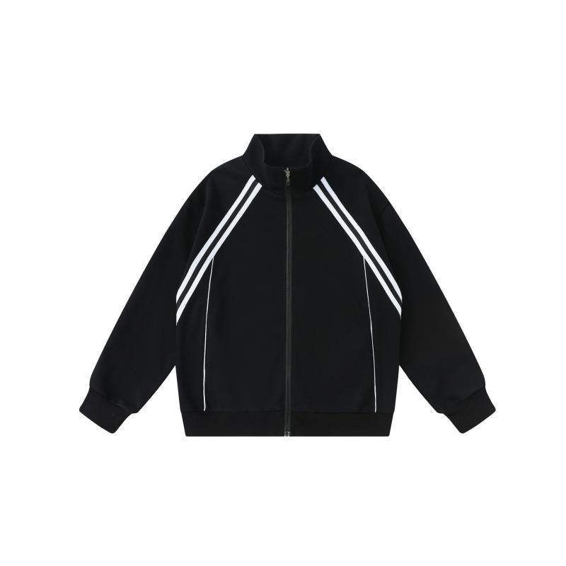 スウェット メンズ スタンドカラー 配色 切り替え ストライプ 開襟カーディガン 春秋 伸縮性 シェニール素材 カジュアル 部屋着 スポーツ トレーニング アクティブウェア