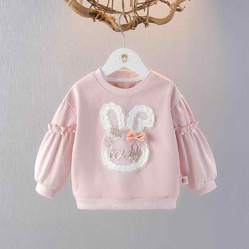 キッズ 女の子 スウェット トレーナー 長袖 プルオーバー 春秋 ベビー服 トップス カジュアル 綿96% ピ..