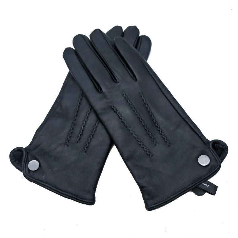 手袋 レディース 防寒 防風 保温 羊革 本革 裏ボア サイクリング ドライビング 指あり レザーグローブ 秋冬 レトロ ブラック レッド チョコ M L サイズ