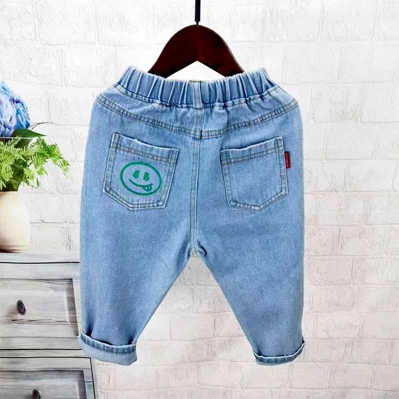 デニムパンツ キッズ 男の子 ダメージ加工 ゆったり ルーズフィット ゴムウエスト カジュアル 韓国風 ..