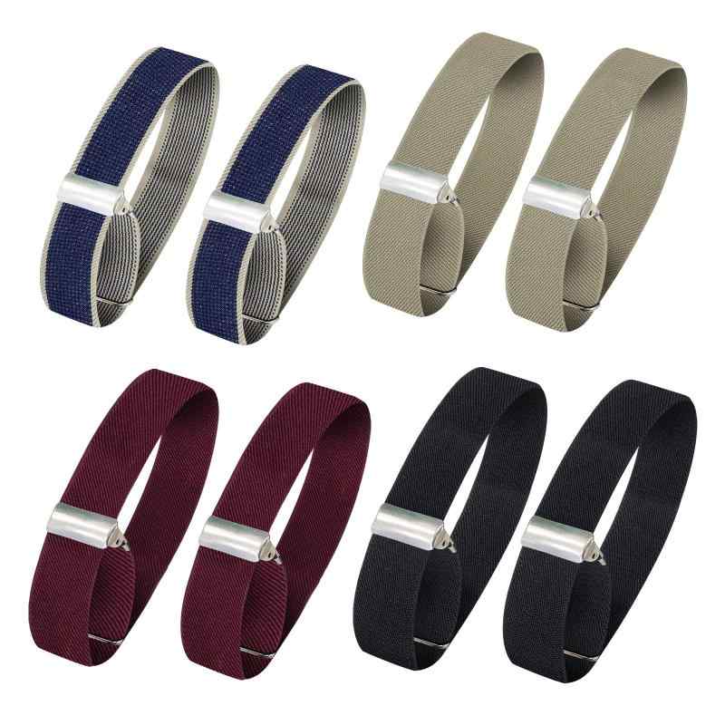 アームバンド メンズ レディース 男女兼用 伸縮性 調節可能 2cm幅 袖止め 袖クリップ シャツ用 腕輪 ビ..