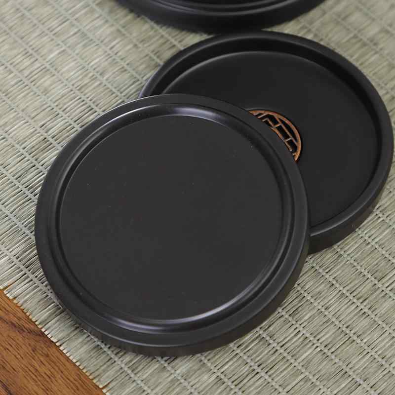 茶托 コースター ベークライト 円形 耐熱 断熱 工夫茶器 茶道アクセサリー オフィス用 茶碗置き ティーマット モダン中華風 おしゃれ 来客用 雑貨 セット