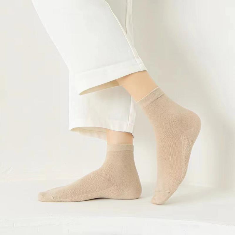 靴下 レディース 消臭 吸汗 通気性 抗菌 綿混 よもぎの香り ミドル丈 クルー丈 6足組 ギフトセット フ..