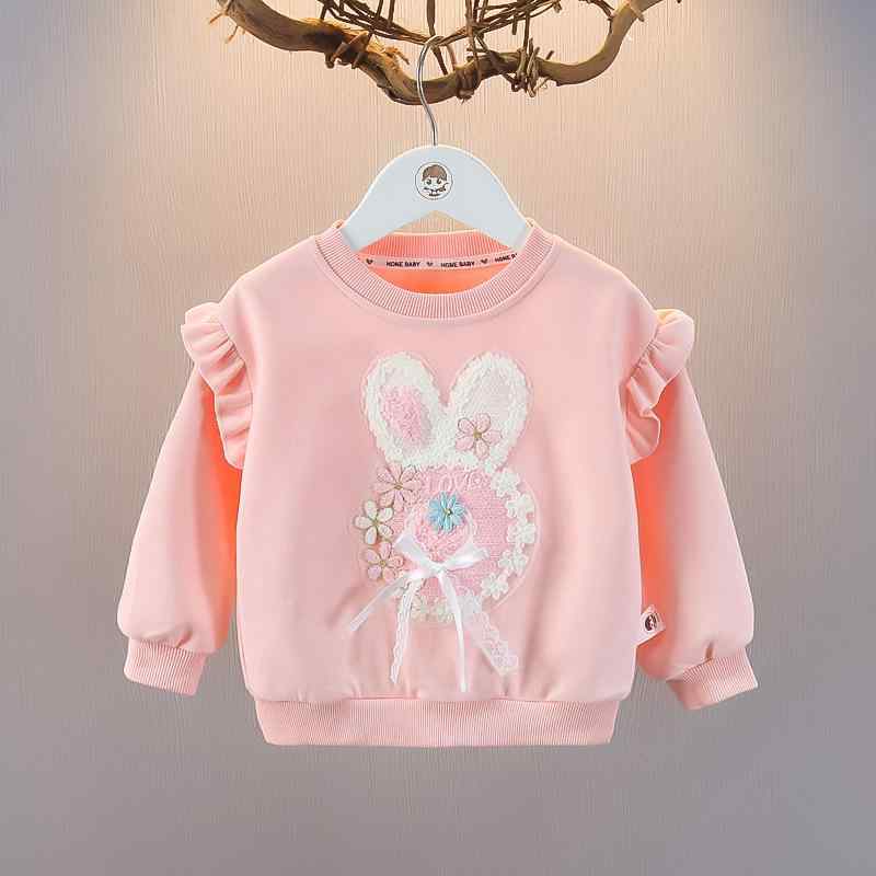 スウェット 女の子 ベビー キッズ 春 長袖 カジュアル 綿 プルオーバー 無地 ピンク トップス トレーナ..