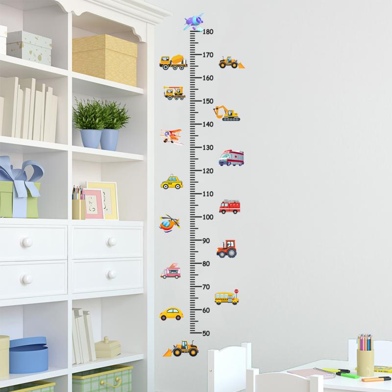 ウォールステッカー 車 自動車 身長計 リビング 寝室 子供部屋 壁面装飾 シンプル モダン インテリア ..