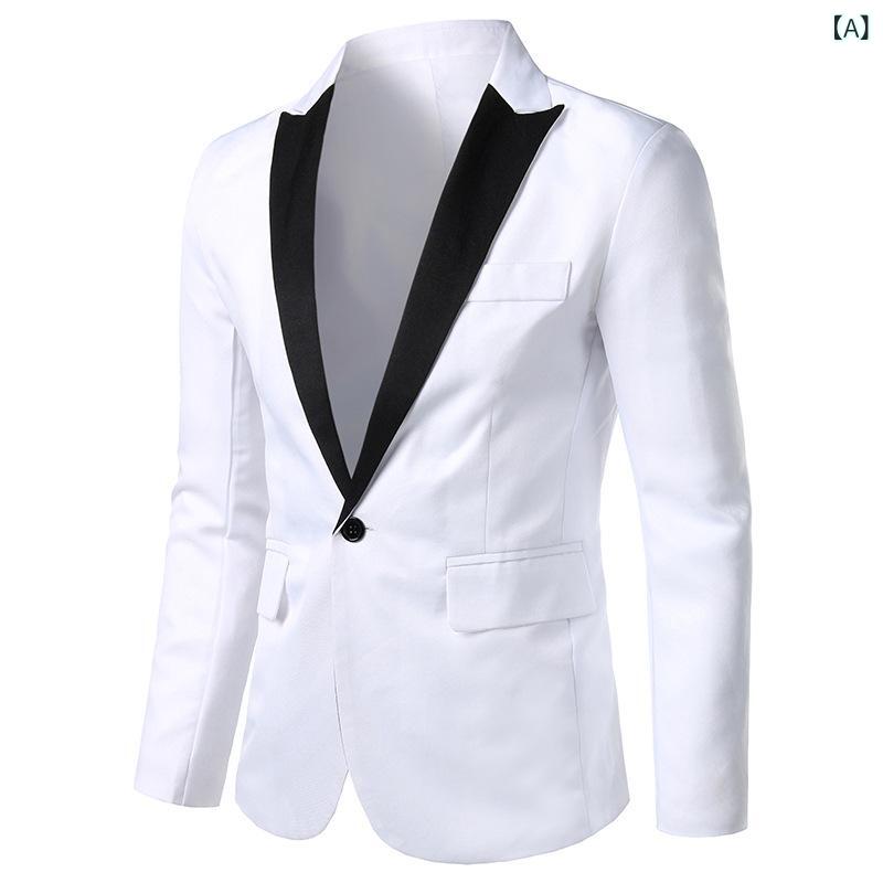 ジャケット メンズ スリムフィット 細身 ビジネス カジュアル ウォッシャブル 綿麻 接触冷感 長袖 シングルブレスト 大きいサイズ 春夏