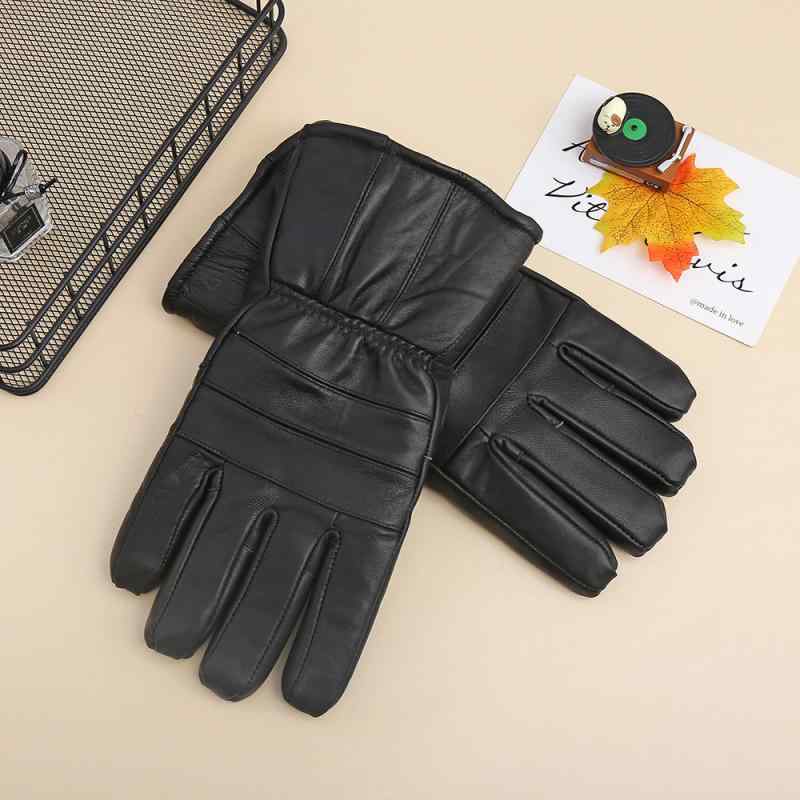 楽天モズラボ手袋 メンズ 防水 防滑 タッチパネル対応 防寒 防風 厚手 本革 羊革 切り替え アウトドア スキー サイクリング バイク 登山 ウォーキング グローブ 秋冬（x2）