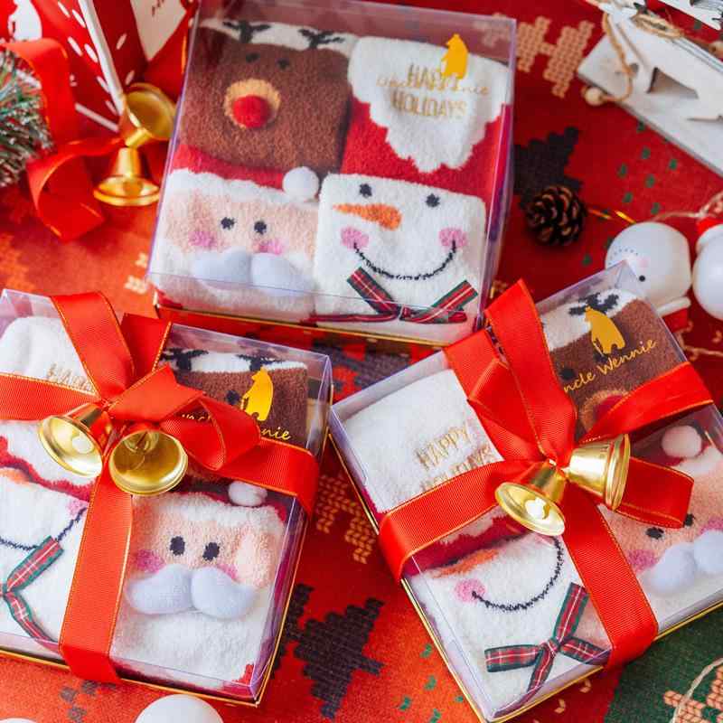 靴下 レディース 男女兼用 厚手 保温 吸汗 もこもこ コーラルベルベット ミドル丈 かわいい キャラクタ..