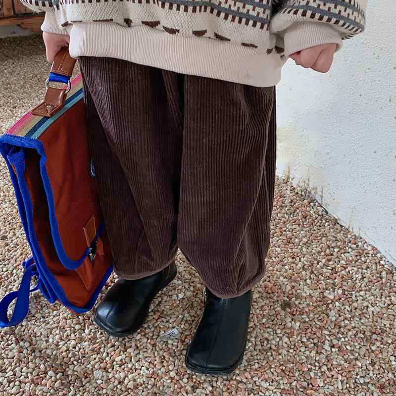 パンツ キッズ 男の子 女の子 ベビー 男女兼用 綿100% コーデュロイ 起毛 やわらか ハイウエスト カジ..