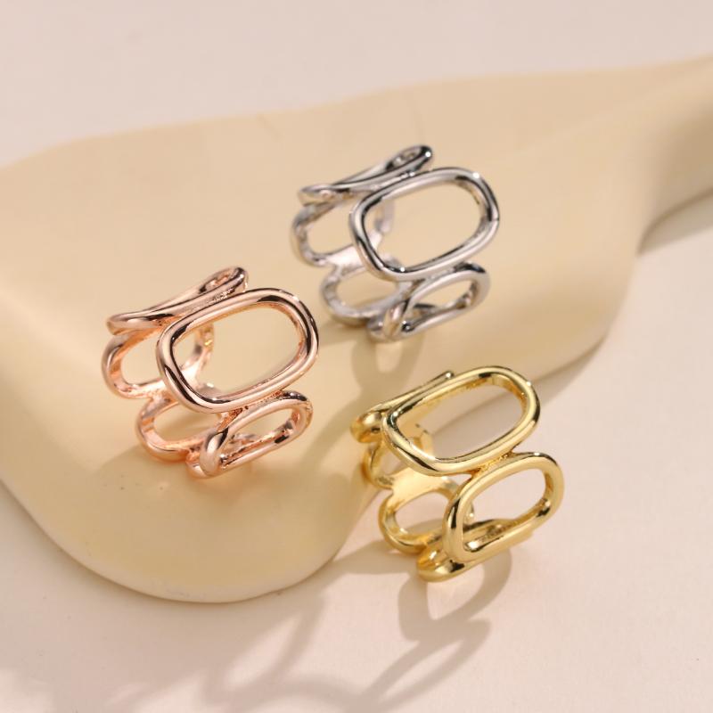 スカーフ留め具 レディース 亜鉛合金製 おしゃれで上品なミニマルデザイン 幾何学 透かし彫り 花柄モチ..