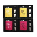 スキットル 携帯フラスコ 8オンス ステンレス製 軽量 薄型 スリム ポータブル アウトドア キャンプ 持ち運び用 お酒入れ ギフトセット プレゼント シンプル...