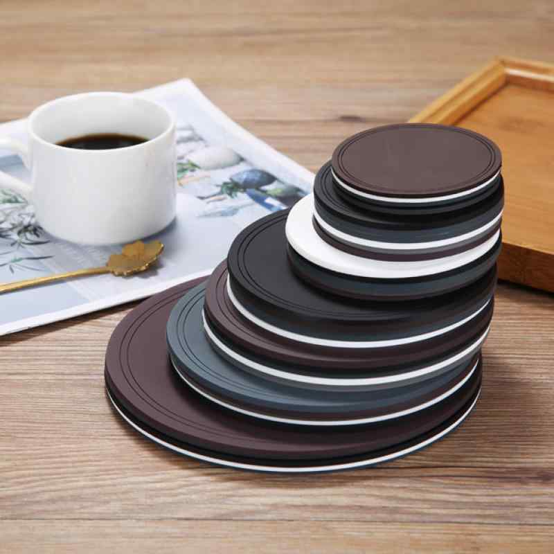 鍋敷き コースター 耐熱 断熱 シリコン ゴム 滑り止め ダイニングテーブル 家庭用 キッチン 北欧風 シ..