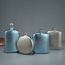 スキットル 純チタン チタン合金製 抗菌 軽量 ポータブル アウトドア キャンプ 釣り 旅行 高品質 高級感 レトロデザイン ギフト プレゼント