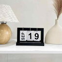 カレンダー めくり式 日付 卓上 シンプルモダン プラスチック製 リビング 寝室 オフィス 勉強机 インテリア オブジェ 撮影小物 デスクデコレーション プレゼ...