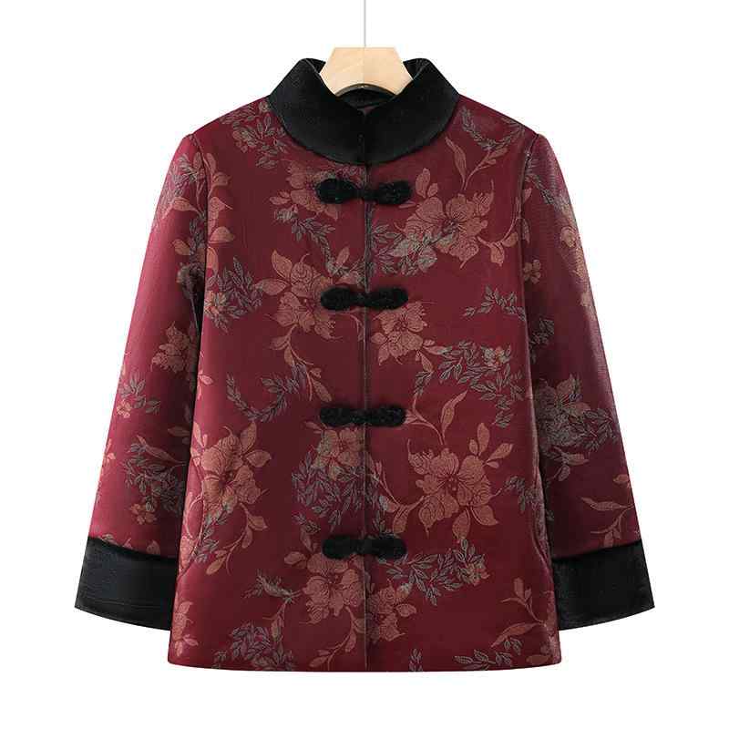 アウター レディース 裏起毛 厚手 保温 防寒 暖か スタンドカラー 中綿コート 冬物 60代 高齢者 ミセス..