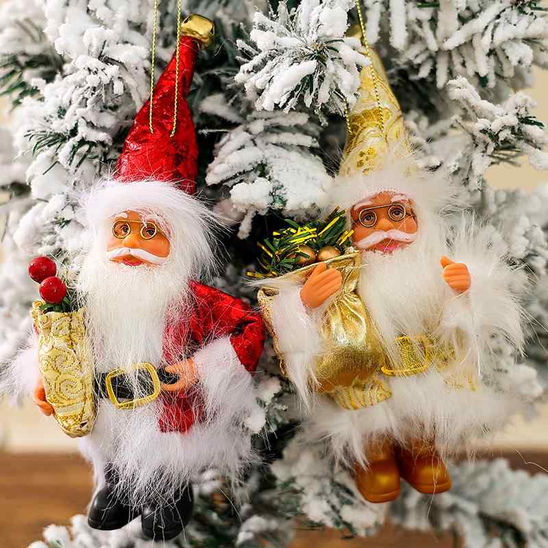 クリスマスオーナメント 子供用 サンタクロース シリコン人形 マスコット かわいい クリスマスツリー 飾り 置物 デコレーション プレゼント ギフト おしゃれ 16.67cm