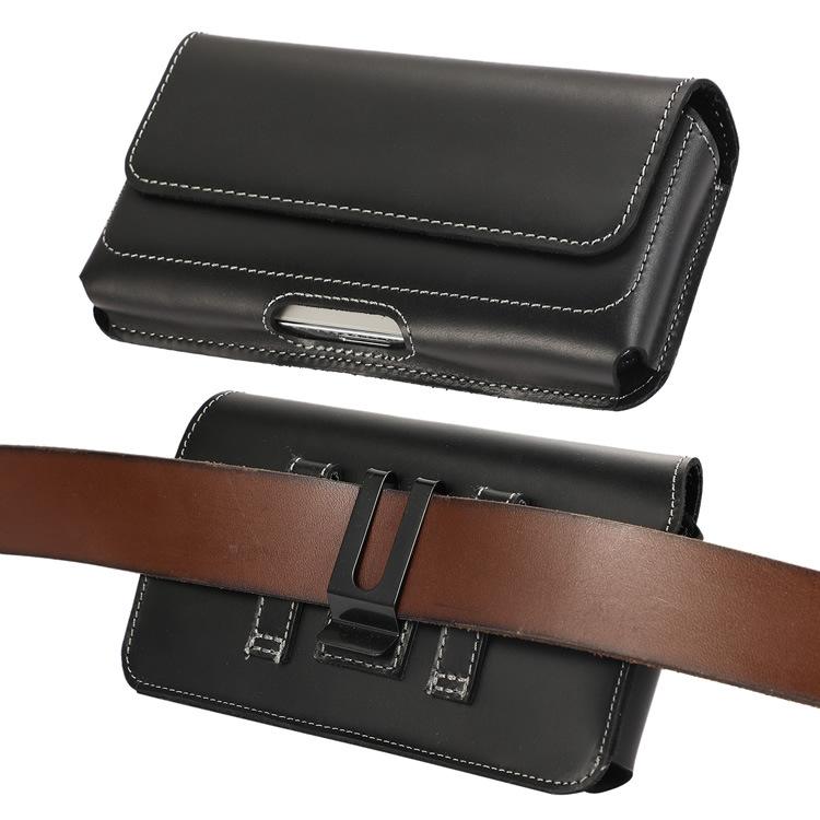 スマートフォンポーチ メンズ 男性用 アクティブシニア 本革 牛革 トップグレインレザー ベルト通し ウ..