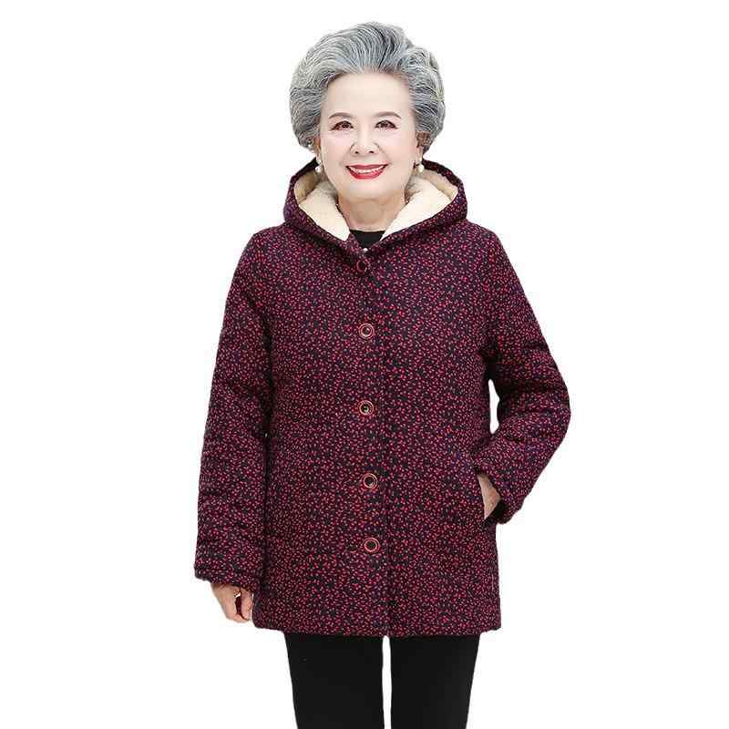 中綿コート レディース シニア 秋冬 保温性抜群 裏起毛 フード付き 厚手 あったか 防寒 カジュアル ゆったり 大きいサイズ 体型カバー 普段使い お出かけ