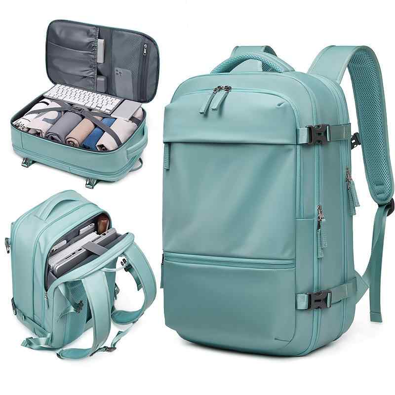 リュックサック メンズ レディース 乾湿分離 防水 大容量 多機能 拡張可能 トラベルリュック オックスフォード生地 16インチPC対応 出張 通勤 通学 カジュアル 男女兼用(4)