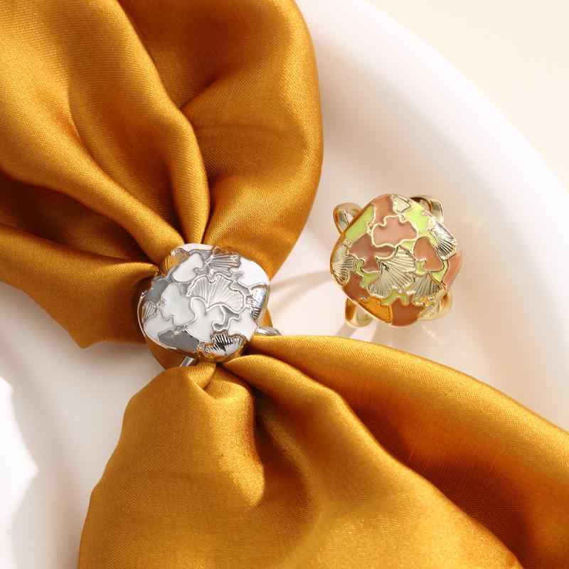 スカーフリング レディース エナメル彩絵 地図デザイン 民族調 エスニック スカーフ留め コーデしやす..