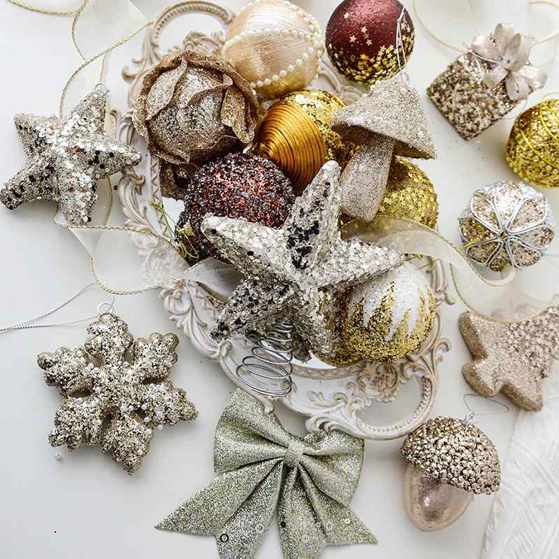 クリスマスオーナメント ハンドメイド カラフル ペイントボール 発泡スチロール製 北欧風 ツリー飾り ..