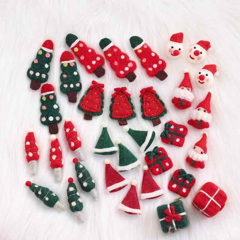 クリスマスオーナメント 羊毛フェルト 手作り DIYキット 材料 かわいい クリスマスツリー トナカイ ジ..