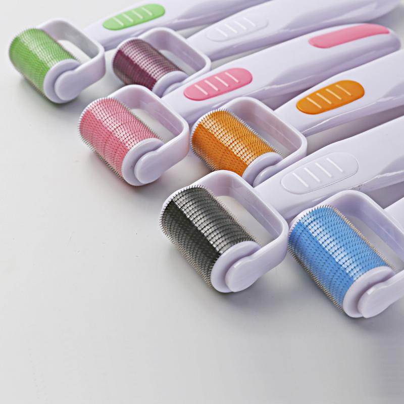 美容ツール マイクロニードルローラー ヘッド交換式 食品グレードシリコン製 フェイスケア ボディケア ..