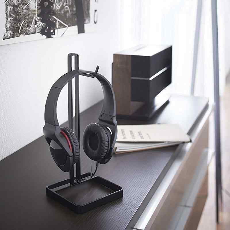 ヘッドホンスタンド 金属製 卓上 安定感 オーバーイヤーヘッドホン ゲーミングヘッドセット用 ディスプ..