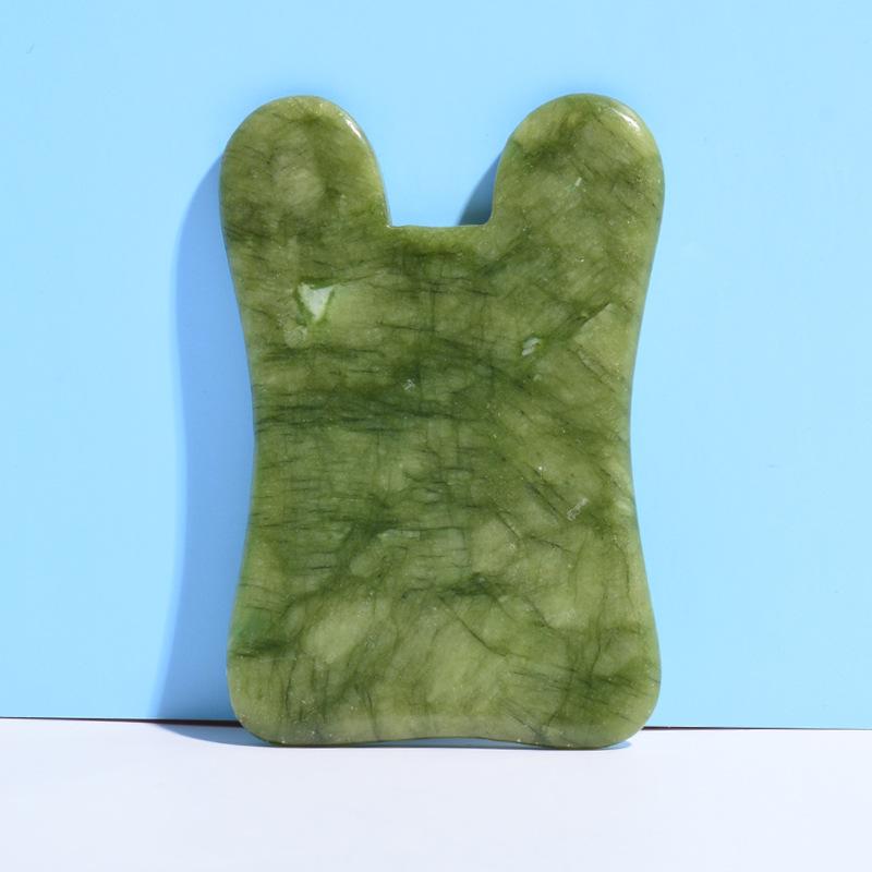 美顔器 緑鳳玉 天然石 ホリスティック マッサージ 刮痧板 かっさプレート 美容棒 マッサージローラー ..