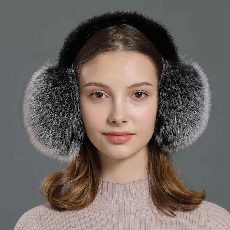 イヤーマフ レディース 女性用 フォックスファー ミンクファー 耳あて 防寒 保温 暖かい 韓国風 ふわふわ もこもこ 通勤 通学 お出かけ 秋冬 冬物 フリーサイズ 豊富なカラー