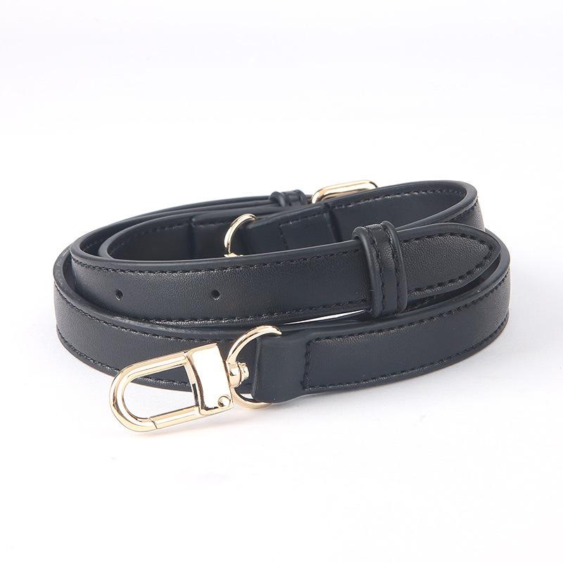 バッグストラップ 交換用 付け替え PUレザー ショルダーストラップ 肩紐 斜め掛け クロスボディ 鞄用 細身 幅広 ブラック イエロー ダークブラウン フェイクレザー(x2)