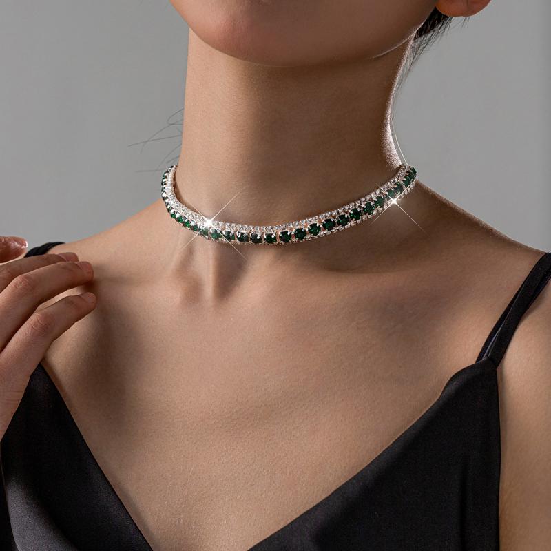 ネックレス チョーカー レディース 女性用 大ぶり ゴージャス 欧米風 ファッション 水滴 ティアドロッ..