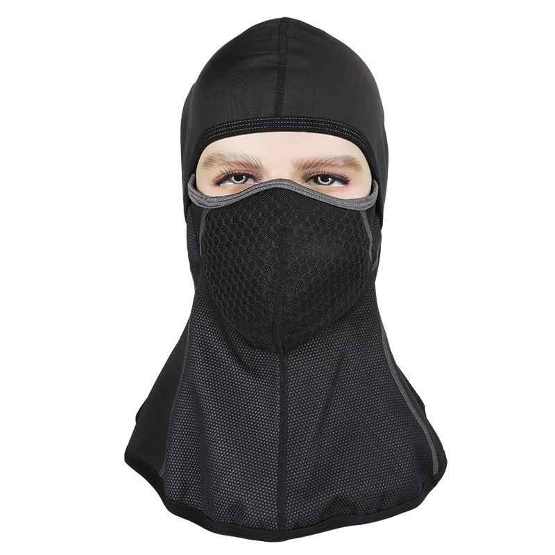 フェイスマスク ユニセックス 裏起毛 防寒 保温 防風 撥水 反射材付き ファスナー付き バイク サイクリング ヘルメットインナー 冬用 スノースポーツ 登山 アウトドア 夜間走行 顔保護