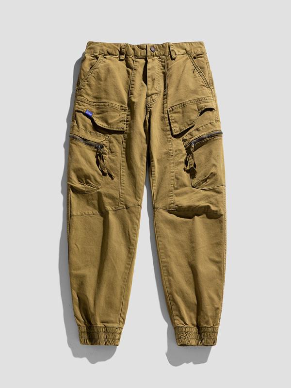 樂天商城 - カーゴパンツ メンズ アメリカンヴィンテージ ストリートファッション アメカジ ゆったり ルーズフィット リラックス コットン 厚手 伸縮性 ジョガーパンツ 普段使い アクティブ 秋冬