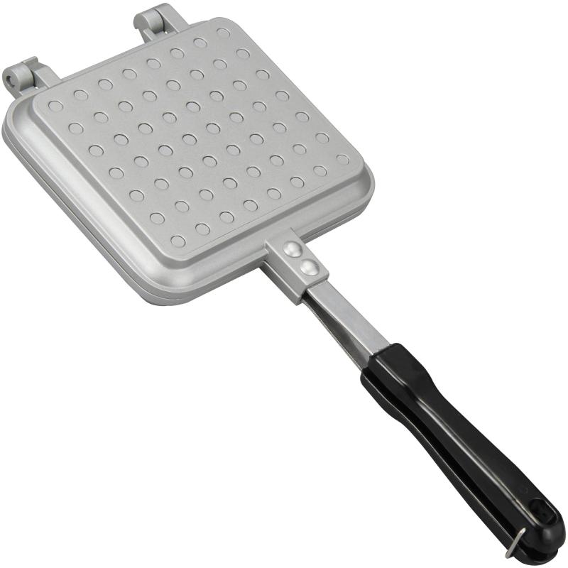 ビッグスワロー サクッとふんわりIHホットサンドメーカー 200V対応 6419 約353×横幅152×36mm(取っ手含む)サイズ:約353×横幅152×36mm(取っ手含む)表面加工:フッ素樹脂塗膜加工本体材質:アルミダイキャスト取っ手:フェール樹脂(耐熱温度150度)焼面サイズ:約128×145mm(内面)
