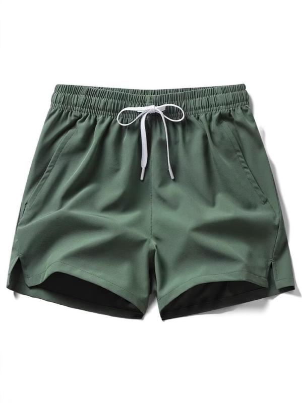 ショートパンツ メンズ スポーツ 軽量 接触冷感 速乾 部屋着 ランニング トレーニング フィットネス ポケット付き 無地 ゆったり ビーチ