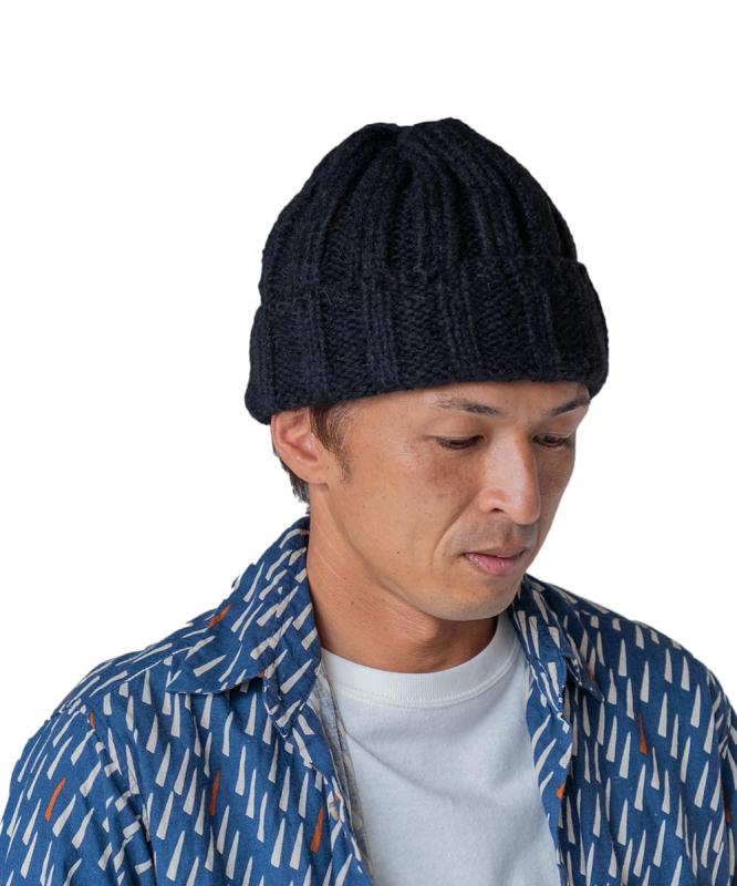 [ナコタ] ローゲージミックスニットキャップ ニット帽 メンズ レディース ブランド 秋 冬 洗える おしゃれ 黒 ブラック スキー スノボー 無地 防寒 ウール フリーサイズ
