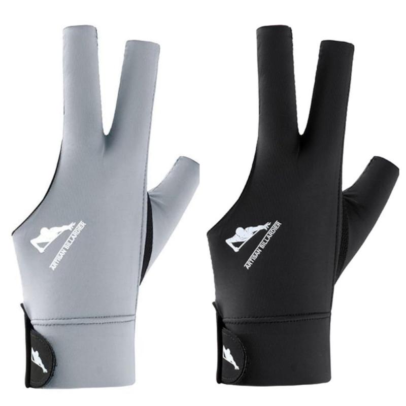 Billiard Gloves, 3-Finger, Left/Right Hand, Non-Slip, Highly Elastic, Breathable, Stylish, Plain, Casual, Men's/Women's, Thin, Adult, Waterproof, Sweat-Absorbing, Abrasion-Resistant, Easy to Put On and Take Off