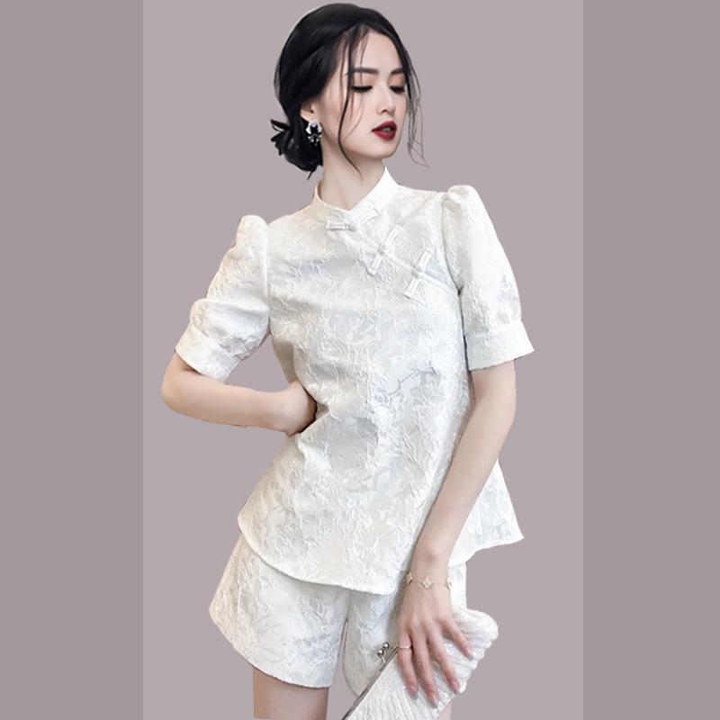 ・カテゴリ: カジュアルスーツ・柄: 無地・カラー: ホワイト・サイズ: S、M、L、XL・対象性別: 女性
