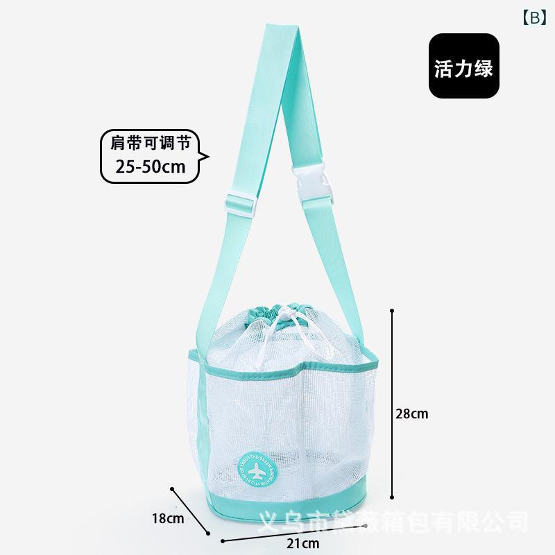 収納バッグ レディース メンズ 大容量 防水 ビーチバッグ メッシュバッグ プールバッグ スパバッグ トラベルポーチ トートバッグ 軽い 撥水 温泉 旅行 アウトドア mzymzy-11166299 モズラボ サンプル画像3