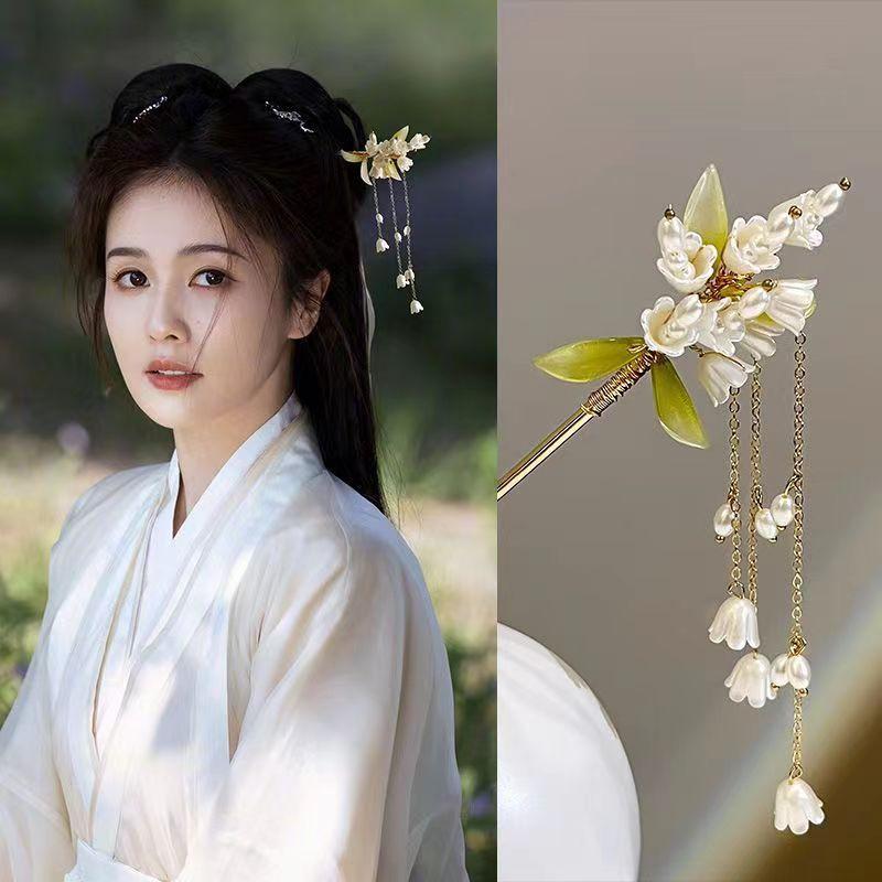 ・素材: 合金・スタイル: 自然・デザイン: 花卉・加工工程: 手工制作・カラー展開: 3号, 4号, 5号, 6号, 7号, 8号, 9号, 10号・流行要素: 古風漢服・カテゴリ: ヘッドドレス