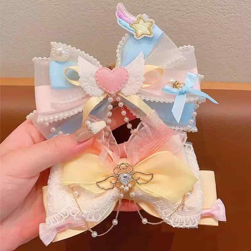ヘアピン キッズ 女の子 髪留め 髪飾り リボン ハート ヘアアクセサリー プリンセス かわいい アクリル