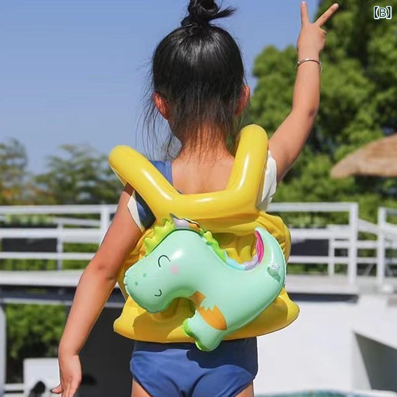 浮き輪 ベビー キッズ 足入れ 座付き うきわ 厚手 恐竜 アヒル 透明 かわいい 水遊...